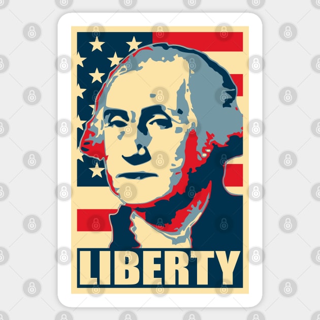 George Washington Liberty Sticker by Nerd_art